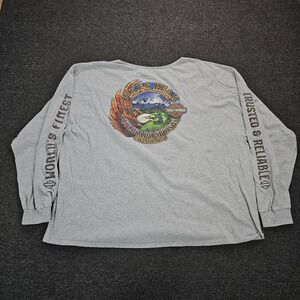 Harley Davidson Shirt Mens 3XL Pikes Peak Colorado Springs Long Sleeve V-Neck